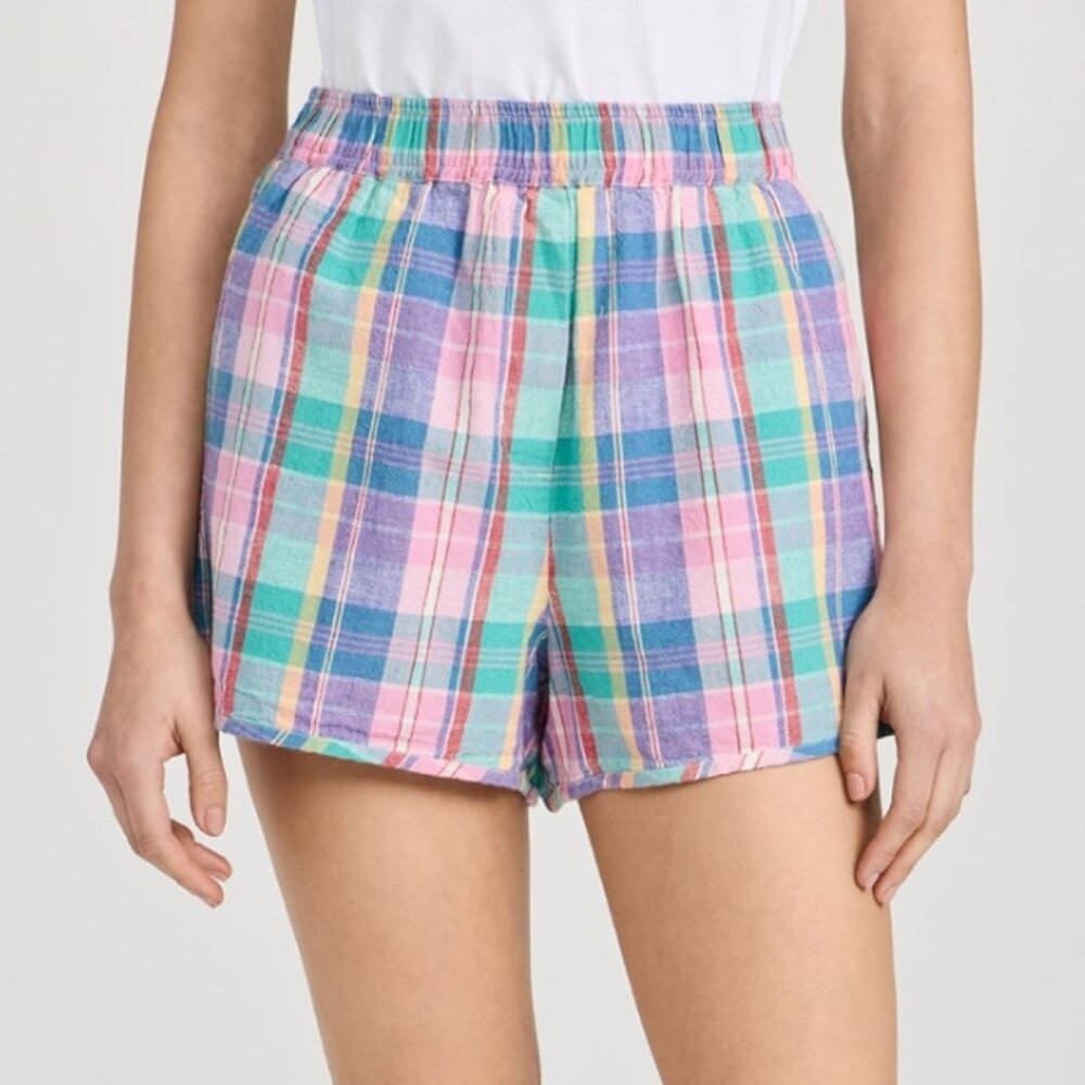 Clare V Plaid Shorts